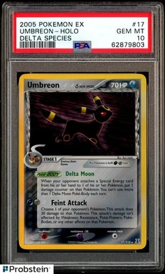 2005 Pokemon Ex Delta Species #17/113 Umbreon δ Holo PSA 10 GEM MINT