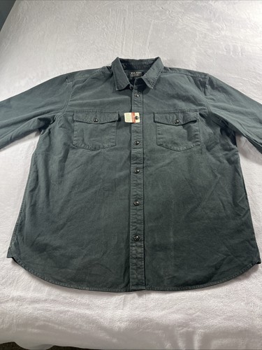 Filson Kodiak Chamois Shirt Solid Button Up Navy (see Desc) Soft Thick NWOT XXL