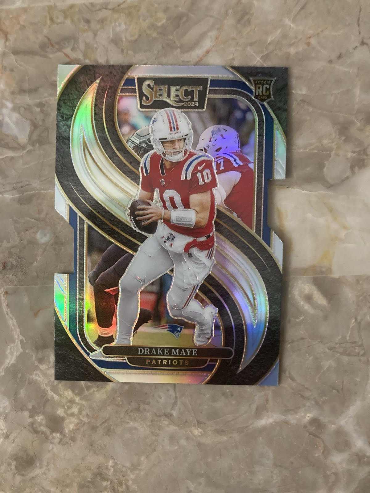 2024 Panini Select - Premier Level Drake Maye #113 SILVER Prizm RC