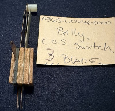 Pinball Williams Bally E.O.S. Switch Three Blades
