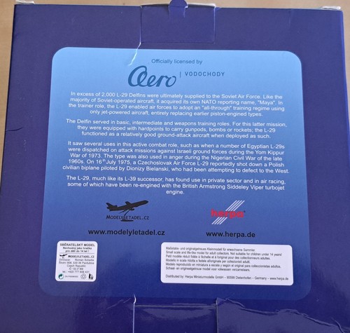 Herpa 1/72 Aero L-29 Delfin - Red 81 Soviet Air Force. Ref: MLCZ-72-03-02. - Picture 4 of 7