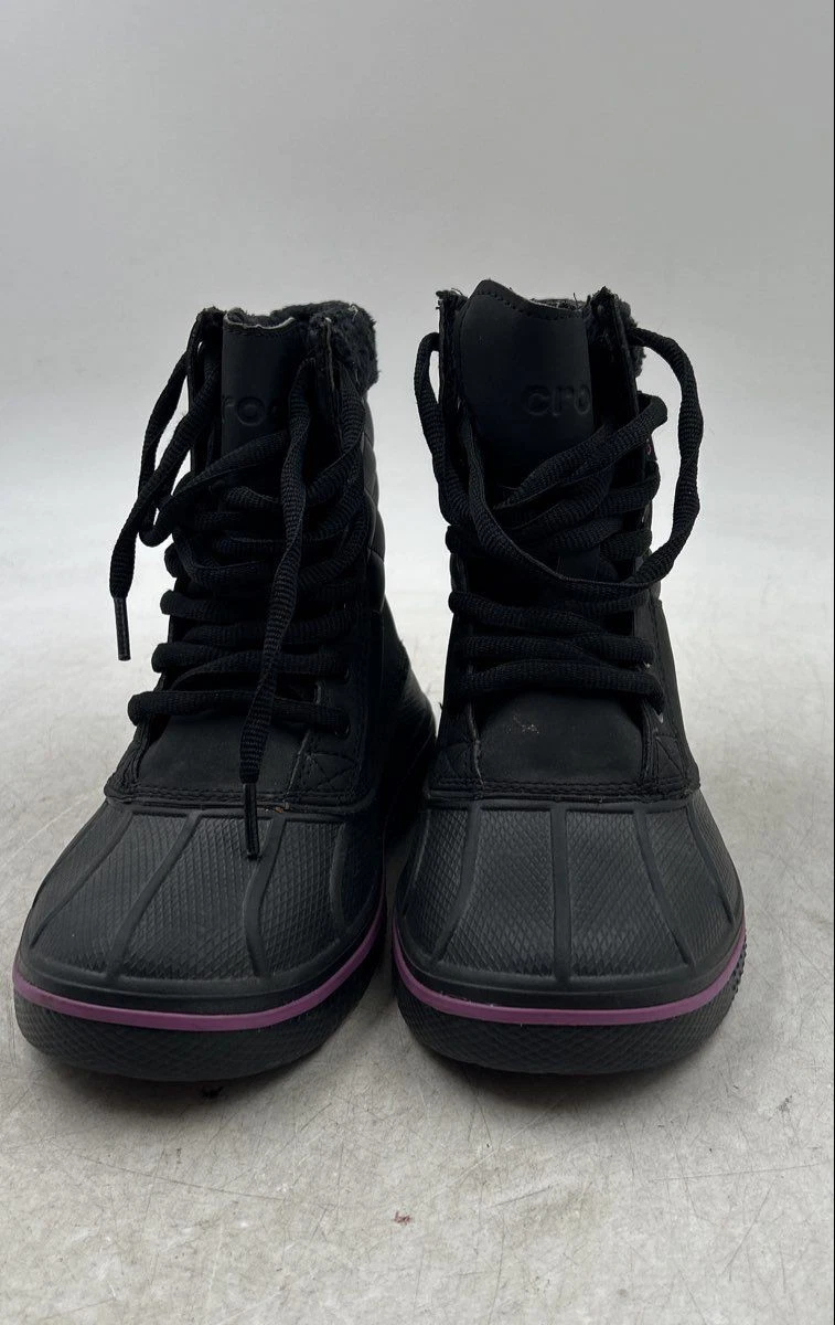 Crocs AllCast Duck Boots Black Quilted Faux Fur Men’s Size 11 Crocs Ankle Boots for Men for Sale | Shop New & Used Men main image 3