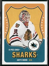 2010-11 O-Pee-Chee Antti Niemi Retro #363 San Jose Sharks