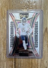2024 Panini Select - Turbocharged Rome Odunze #22 Silver Prizm (RC)