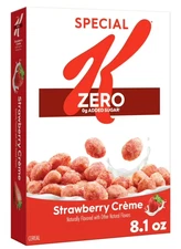 Kellogg's Special K Plus Strawberry Creme High Protein Zero Added Sugar Cereal,
