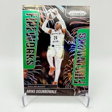 2025 Panini Prizm WNBA Fireworks Arike Ogunbowale Green #8