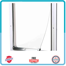 Pet Products 2-Way Locking Dog Door, Medium to X-Large Dogs, White