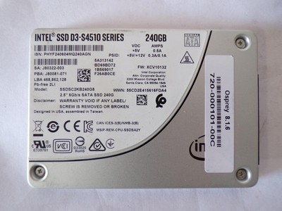 Intel D3-S4510 240GB 2.5'' SATA 6Gb/s Enterprise SSD SSDSC2KB240G8 (V4431)