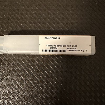 Kennametal E04HSCLDR12, .285 Min Bore, R/H 5 deg Lead Angle, Solid Carbide B/B