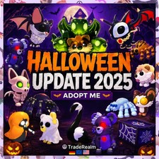 Adopt me Pet HALLOWEEN PATCHY 2025 /KITTY BAT/PHANTOM/GHOSTLY CAT/SPIDER/CRYPTID