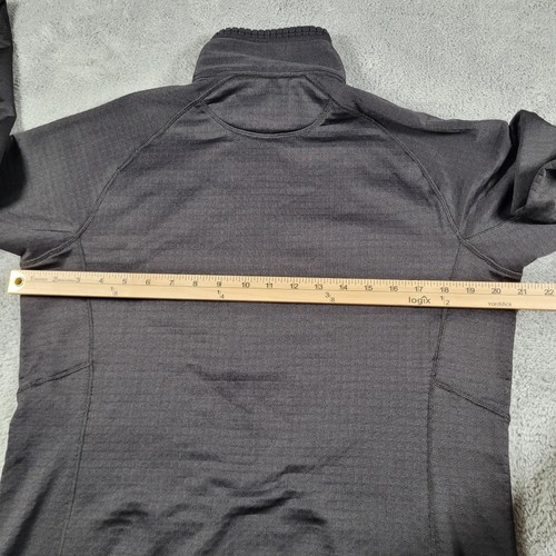 Patagonia R1 Pullover Womens Large Gray Polartec Power Dry Grid Fleece Jacket - Picture 15 of 17