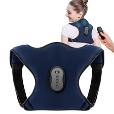 Back Massager Vibration Brace Belt Heated for Shoulder Brace & Back Pain Relief