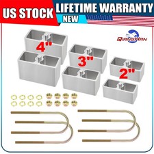 Universal 2 3 4 Drop Leaf Spring Lowering Block Kit W U-bolts Hardware Universal 2 3 4 Drop Leaf Spring Lowering Block Kit W U-bolts Hardware