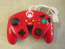 Nintendo Wii Mario Version Controller Wired Fight Pad Gamecube Style