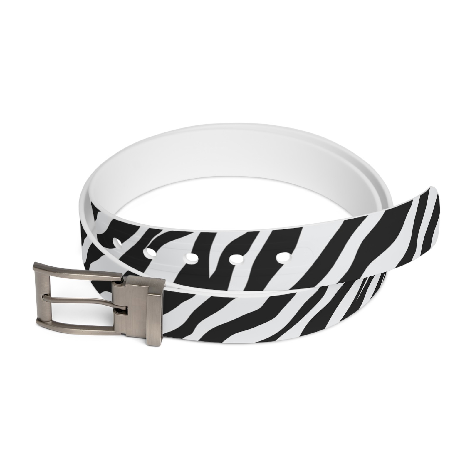 Zebra Striped Belt for Trendy Outfits, TPU Fashion Accessory, Gift