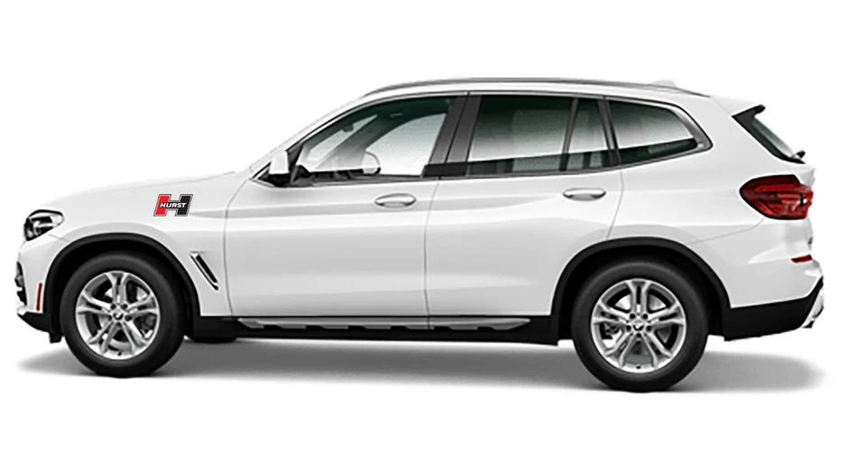 2 calcomanías adhesivas de vinilo laminado troquelado con logotipo de Hurst Shifters elige tamaños carreras Foto 3 de 4