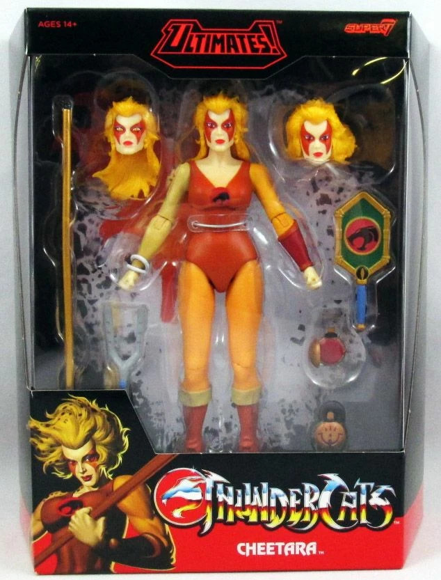 Figurine Cheetara Thundercats Ultimates par Super7 statuette articulée de collection de 18 cm