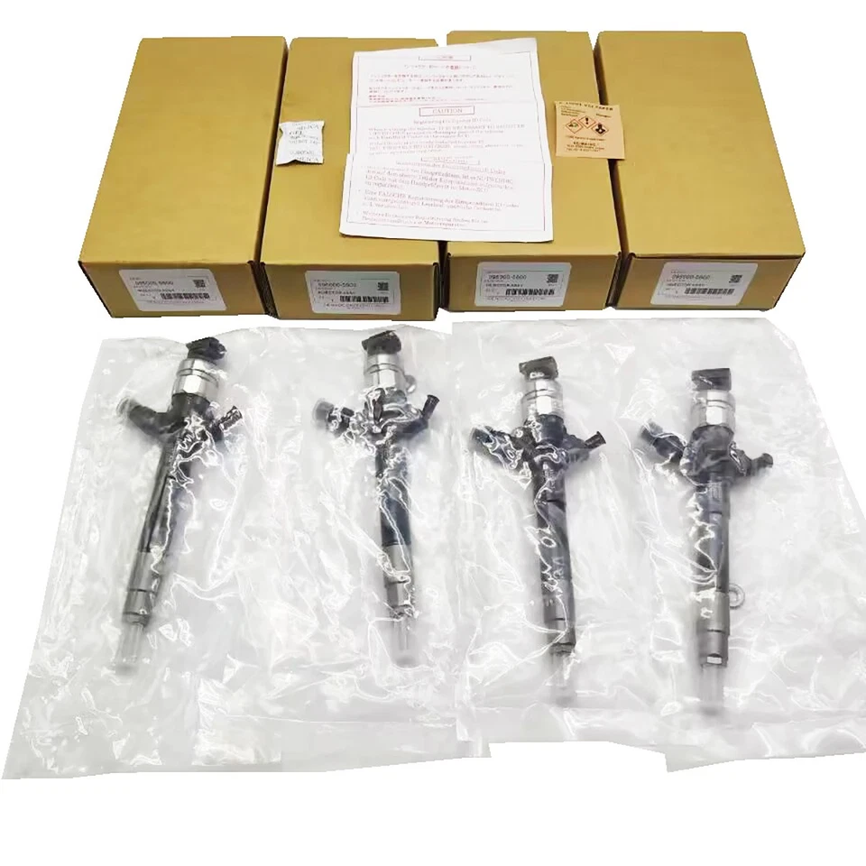 4Pcs 095000-5600 Common Rail Diesel Fuel Injector for Mitsubishi L200 4D56 Euro4 Foto 2 de 4