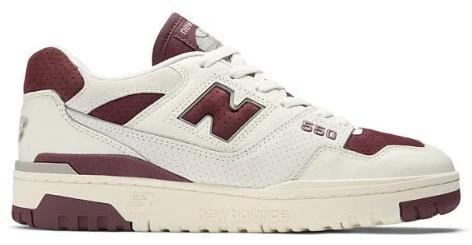 New Balance 550 Sea Salt Classic Crimson