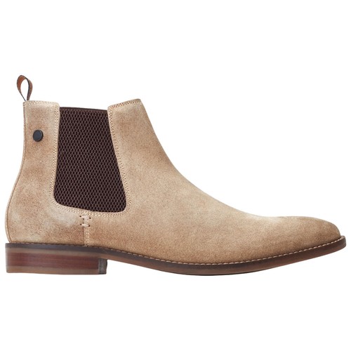 Botas Chelsea Base London Para Hombres Virgil Gamuza Informales Inteligentes Tobillo Distribuidor Pull-On - Imagen 18 de 21