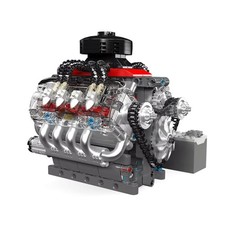 V8 Engine Motor Engineering Model For Expanding Building Toy Collection