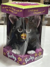 1st Gen 1998 Furby 70-800 Black White Tuxedo Sealed In Box Tiger Electronics