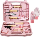 12-Piece Gardening Tools Set, Floral Print Garden Tool Set Gift, Rust-Proof & He