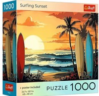 5900511992939 Puzzle 1000 USA Collection: Surfing Sunset Trefl Trefl