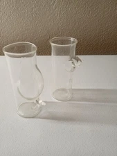 His and Her Shot Glass Set Male and Female Naked Body 