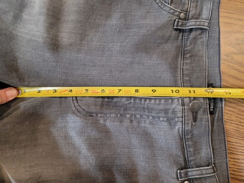 Womens Eileen Fisher Straight Leg Jeans Hem Organic Cotton Stretch Gray XL - Picture 8 of 9