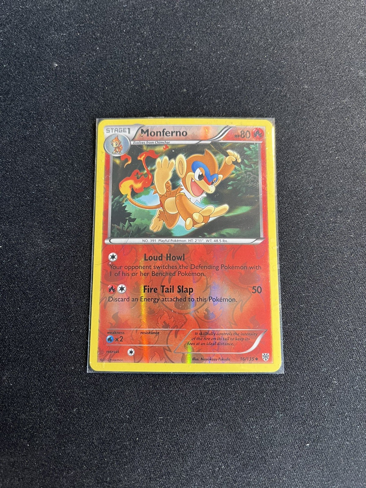 Pokemon Monferno Reverse Holo 16/135 Plasma Storm Near Mint