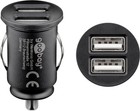 3x Podwójna ładowarka samochodowa USB 2,0A; Samochód USB 2xUSB 2,1A czarny mini LC