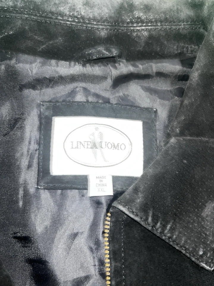 Chaqueta Blazer Línea Uomo Gamuza Genuina Talla XXL Foto 3 de 4