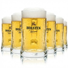 6x L&ouml;wenbr&auml;u Bier Glas 0,5l Krug Gl&uuml;ckauf Rastal Seidel Henkel Gl&auml;ser Kr&uuml;ge Beer