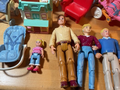 Large Lot Fisher Price Loving Family Dollhouse Furniture, Accessories, Figures - Picture 17 of 17