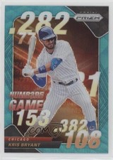 2020 Panini Prizm Numbers Game Teal Wave Prizm Kris Bryant #NG-2 k6j