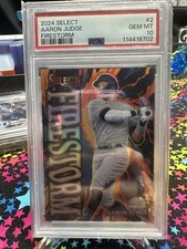 2025 Select Aaron Judge SSP Firestorm, Case Hit New York Yankees PSA 10