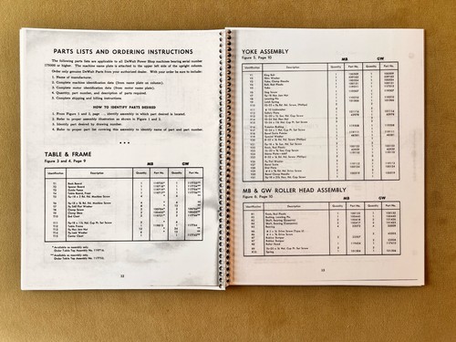 Reprint of Dewalt RAS Instuction Manual Assembly Parts List Maintenance Manual - Picture 12 of 16