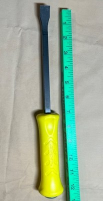Snap-On Tools 12'' Hard Grip Handle Striking Prybar (HI-VIZ) USA  - SPBS12A