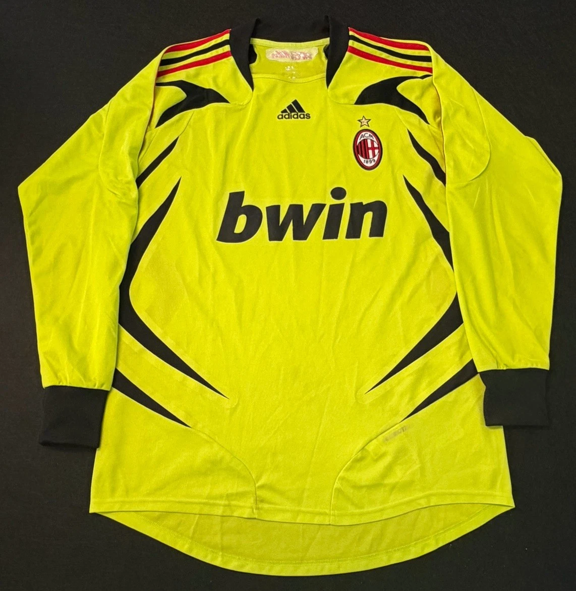 adidas AC Milan Yellow International Club Soccer Fan Apparel and