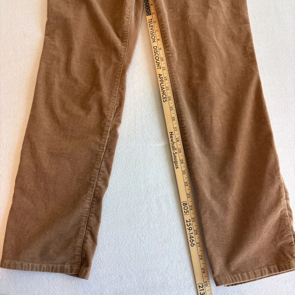 Chaps Corduroy Pants Womens 16 Brown Tan Stretch Mid Rise Casual Fall Pants - Image 4 of 4