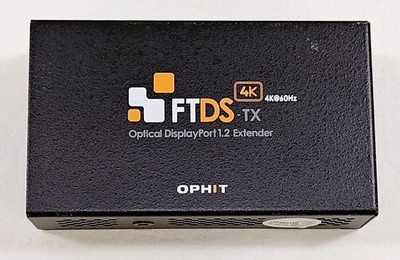 Ophit FTDS-TX DisplayPort 1.2 Fiber Optic Extender Transmitter Only w/ Power
