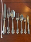 ULTRA RARE MINT CONTINENTAL SETTING WALLACE GRANDE BAROQUE STERLING EUROPEAN SET