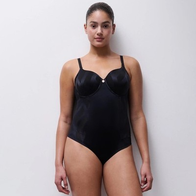 Chantelle Body C15XR0 Contenitiv Mit Bügel Schwarz E-Cup Größe 4 5 6