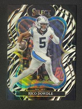 2025 Panini Select Suite Level Zebra Prizm Case Hit SSP #345 Rico Dowdle YT92