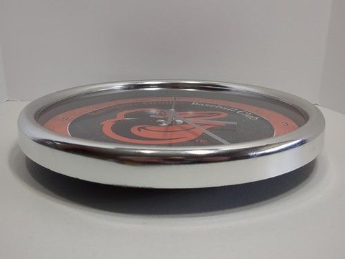 Baltimore Orioles 12 Inch WinCraft Chrome Plastic Wall Clock Pre-owned Works - Picture 8 of 20