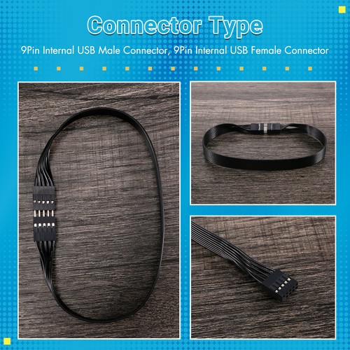Mainboard 9Pin USB 2.0 Stecker zu Buchse VerläNgerung Daten Kabel Kabel Kab7654 - Afbeelding 3 van 7