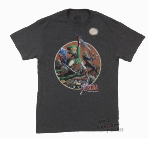 Zelda Link Sword Fight Nintendo Adult T-Shirt - Picture 1 of 1