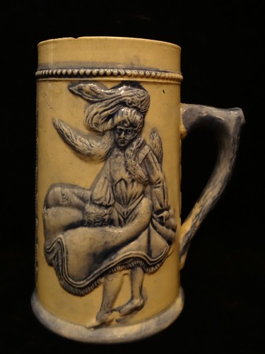 Antica tazza vittoriana Flatiron edificio e New York Lady Robinson Clay Akron Ohio - Foto 11 di 11