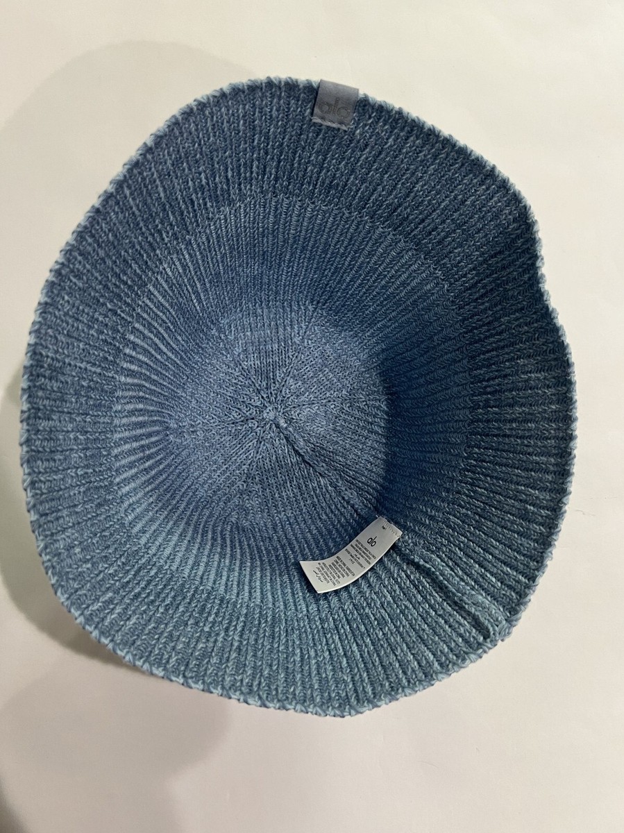 【Alo Yoga】Denim Knit Cloche Denim Knit Cloche - Black/Anthracite | ALO
